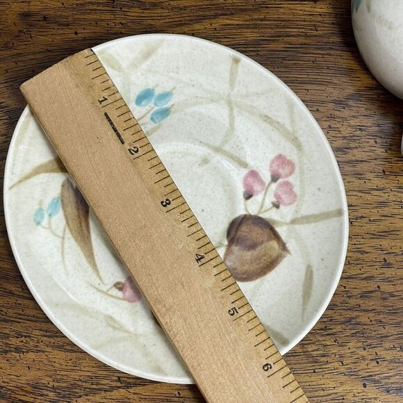 Vintage Red Wing Saucer Plate Random Harvest Atomic MCM USA - Picture 4 of 5